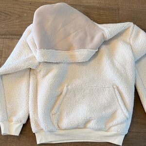 Talentless Cozy Sherpa Hoodie in Cream